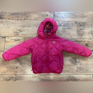 North Face 550 puffer jacket reversible